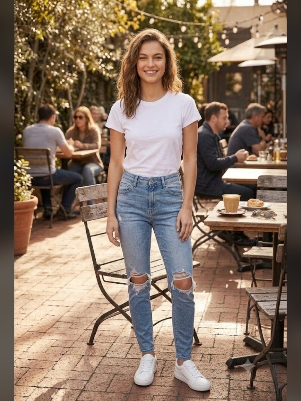 Urban Outfitters BDG Twigs High Rise Skinny Light Wash Distressed Jeans, 24